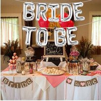 Silver Dust ""Bride To Be' Balloons Bachelorette Party Banner | Etsy (US)