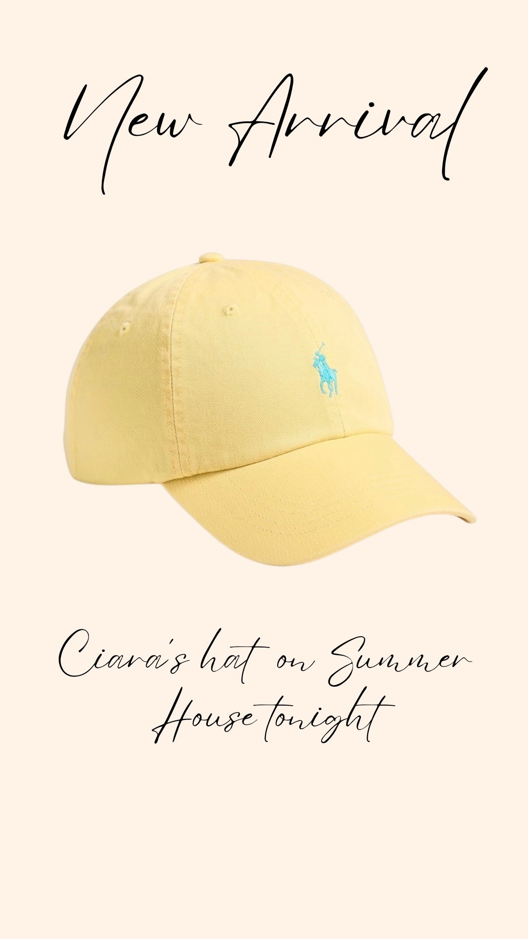 Polo Ralph Lauren hat 

#LTKActive #LTKTravel #LTKootd