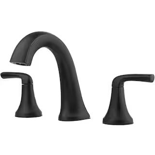 Ladera 8 in. Widespread 2-Handle Bathroom Faucet in Matte Black | The Home Depot