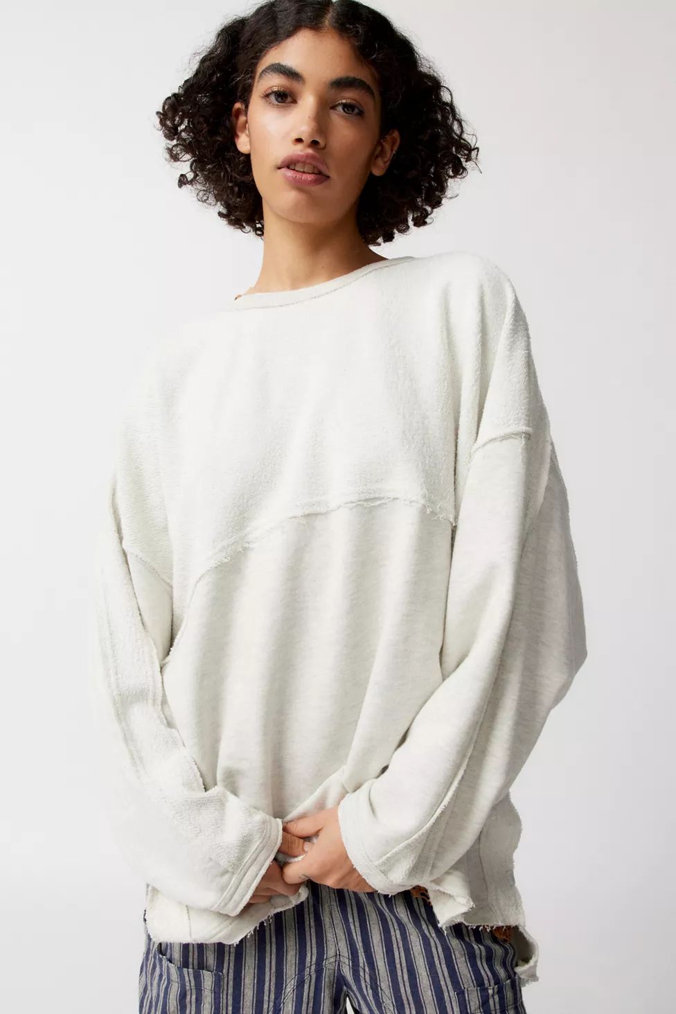 Out From Under Farrow Spliced Oversized Sweatshirt | Urban Outfitters (US and RoW)