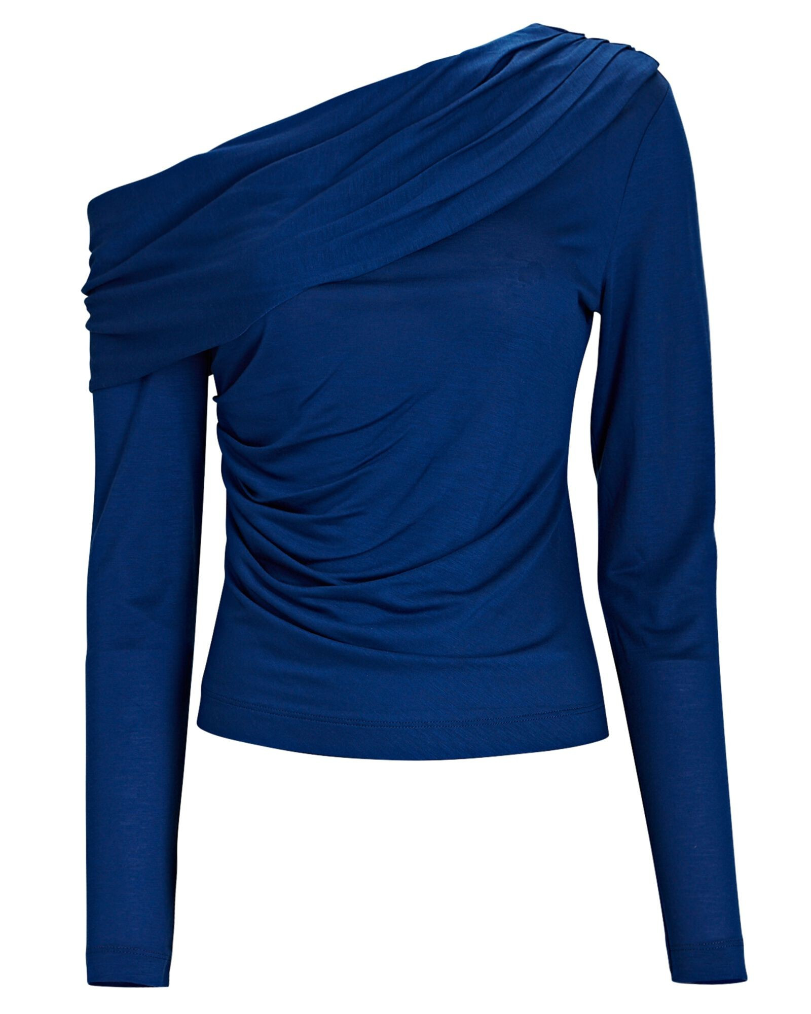 Kendra Draped One-Shoulder Jersey Top | INTERMIX