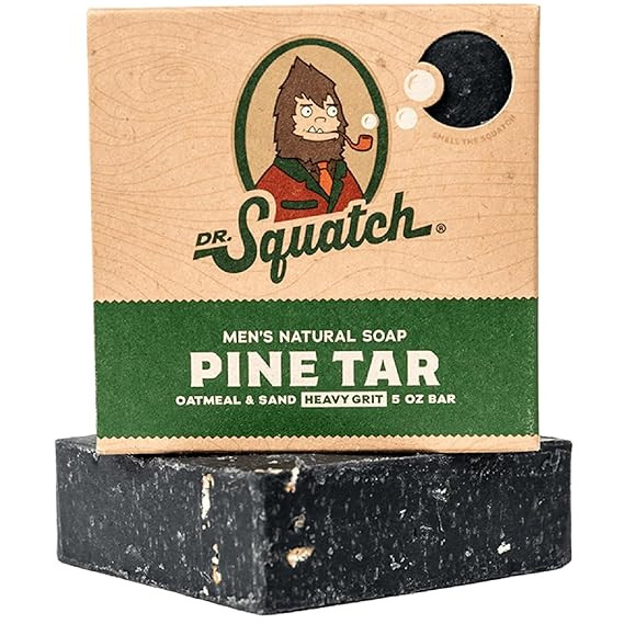 Dr. Squatch All Natural Bar Soap for Men with Heavy Grit, Pine Tar | Amazon (US)