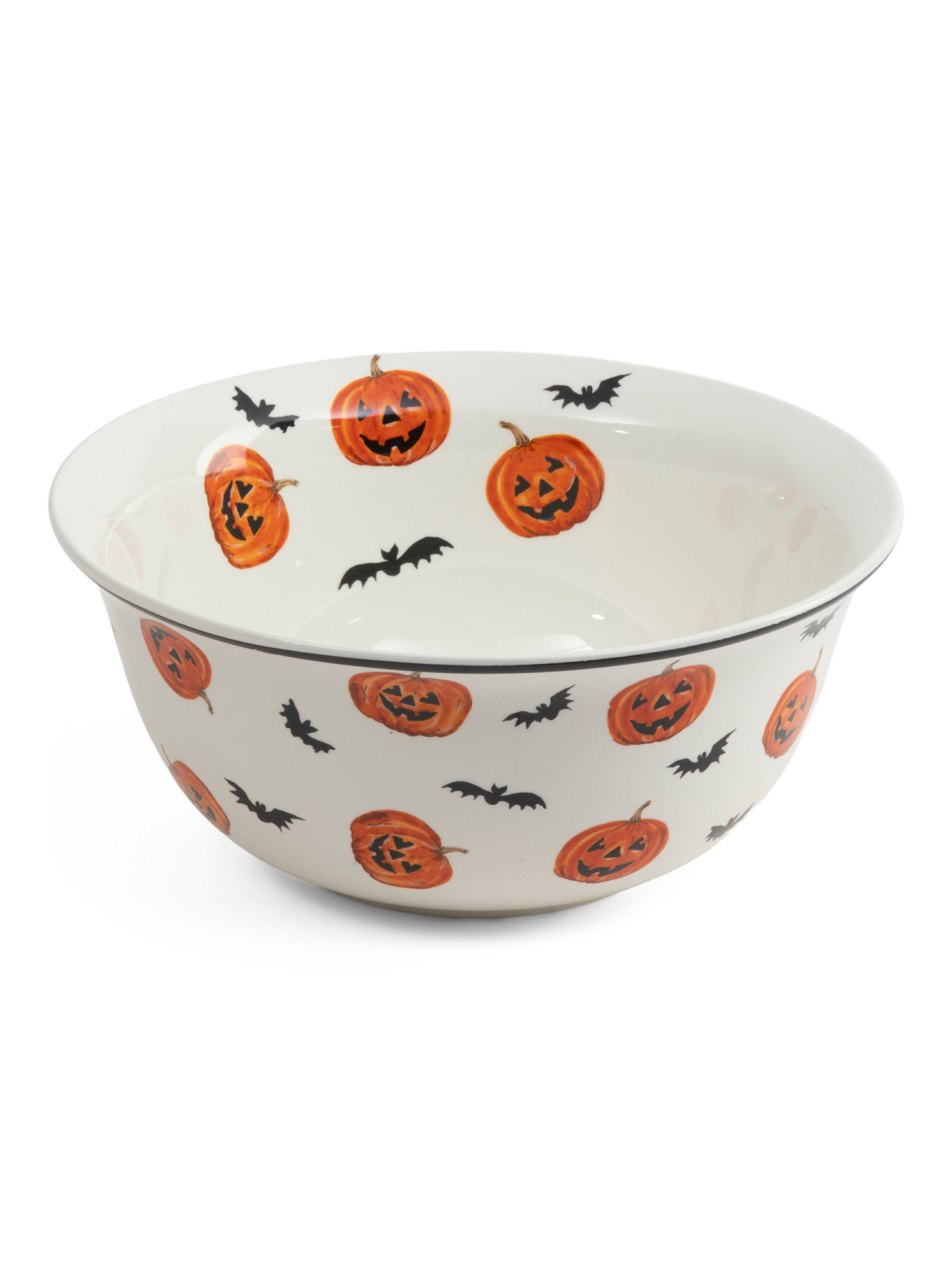 12in Pumpkin Bat Bowl | TJ Maxx