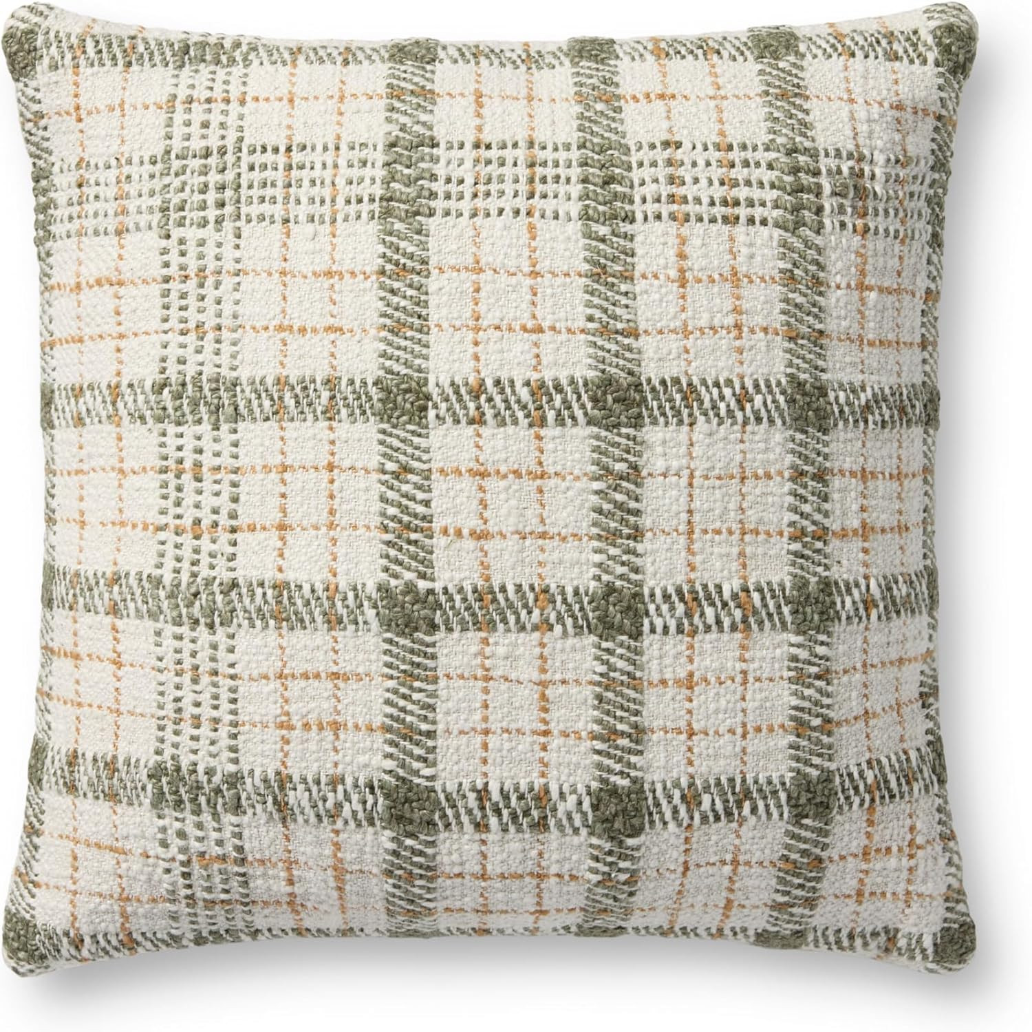 Loloi Chris Loves Julia Walter Collection PCJ0027 Green/Ivory 18'' x 18'' Cover Only Pillow | Amazon (US)