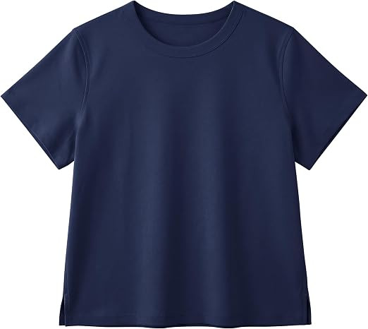 Stelle Women Cotton T Shirts Short Sleeve Basic Tees Casual Boxy Crop Tops | 100% cotton, Liquid ... | Amazon (US)