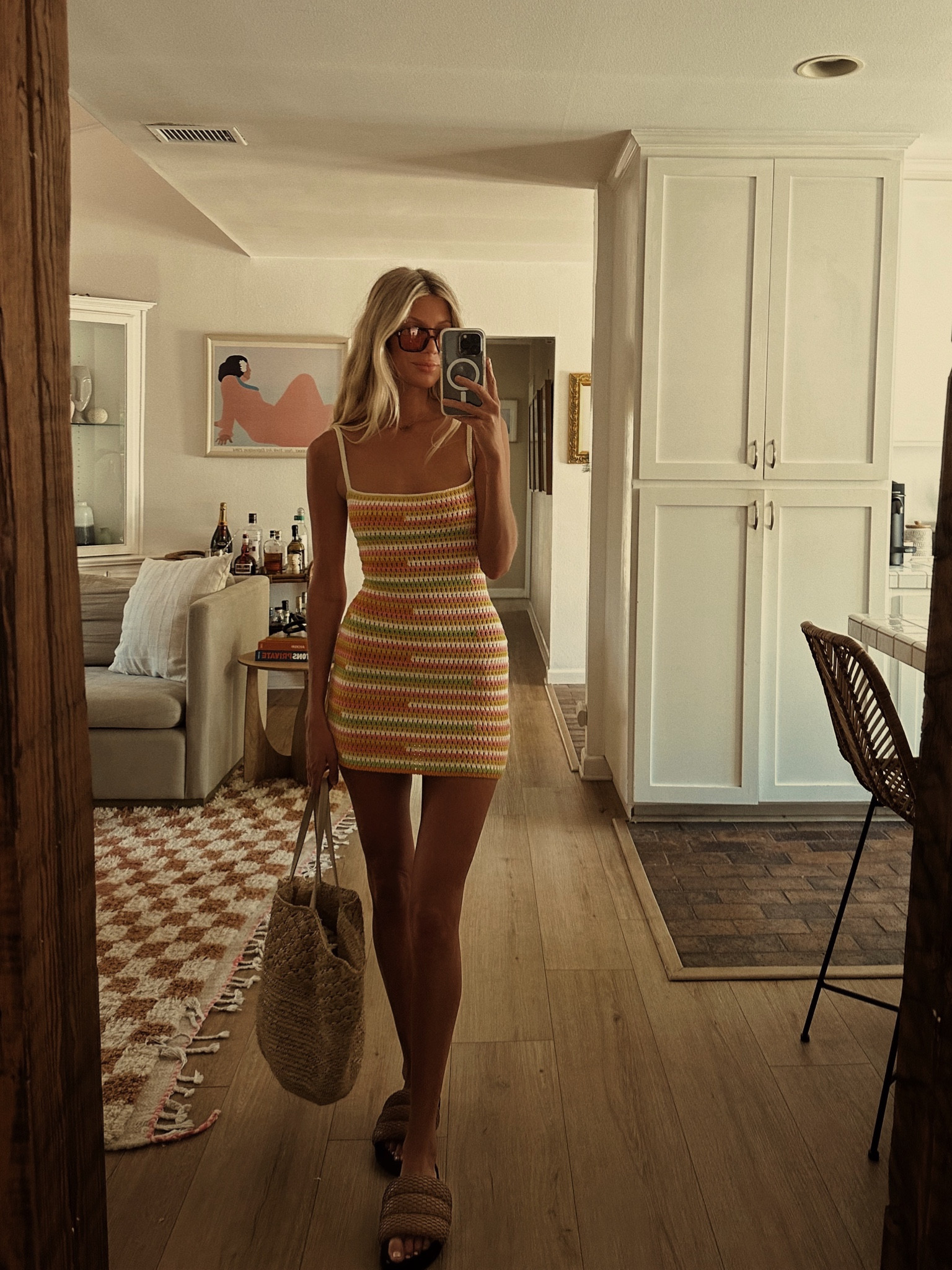 rhea open stitch mini dress thesaltyblonde on LTK
