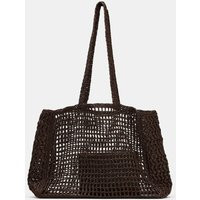 Zara - Braided Maxi Shopper - Brown - One Size Only - Woman | Zara US