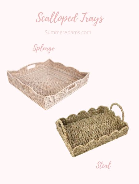 Need gift ideas for yourself or your hostess friend? Here are some cute ideas! Scalloped trays.

#LTKhome #LTKstyletip #LTKGiftGuide