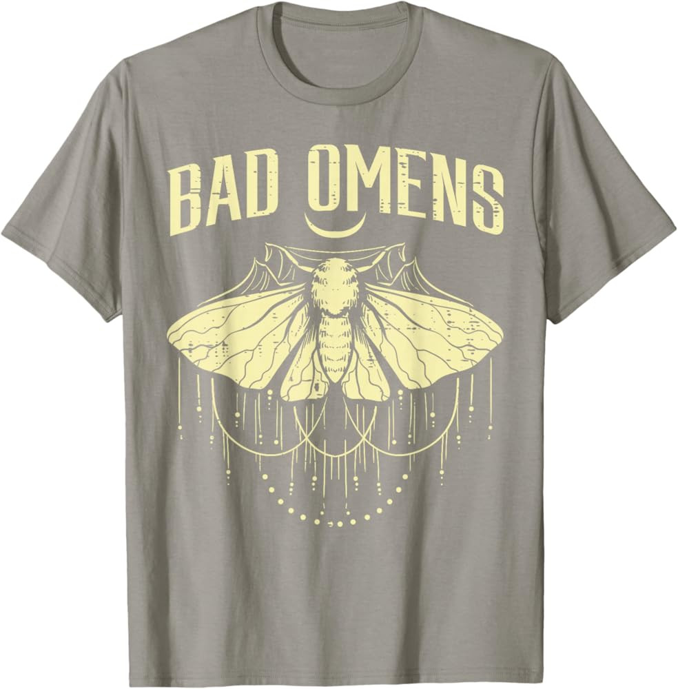 Moth Bad Omens Funny Myth Superstitions Women Men Kids Youth T-Shirt | Amazon (US)