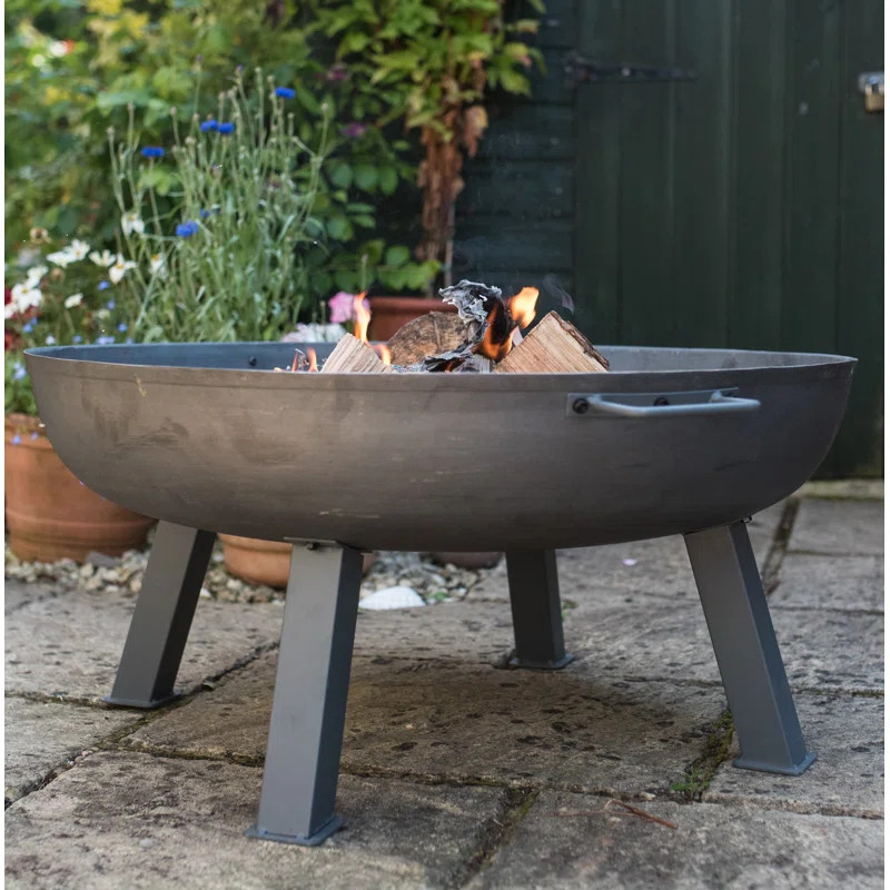 Cast Iron Wood Burning Fire Pit | Wayfair UK