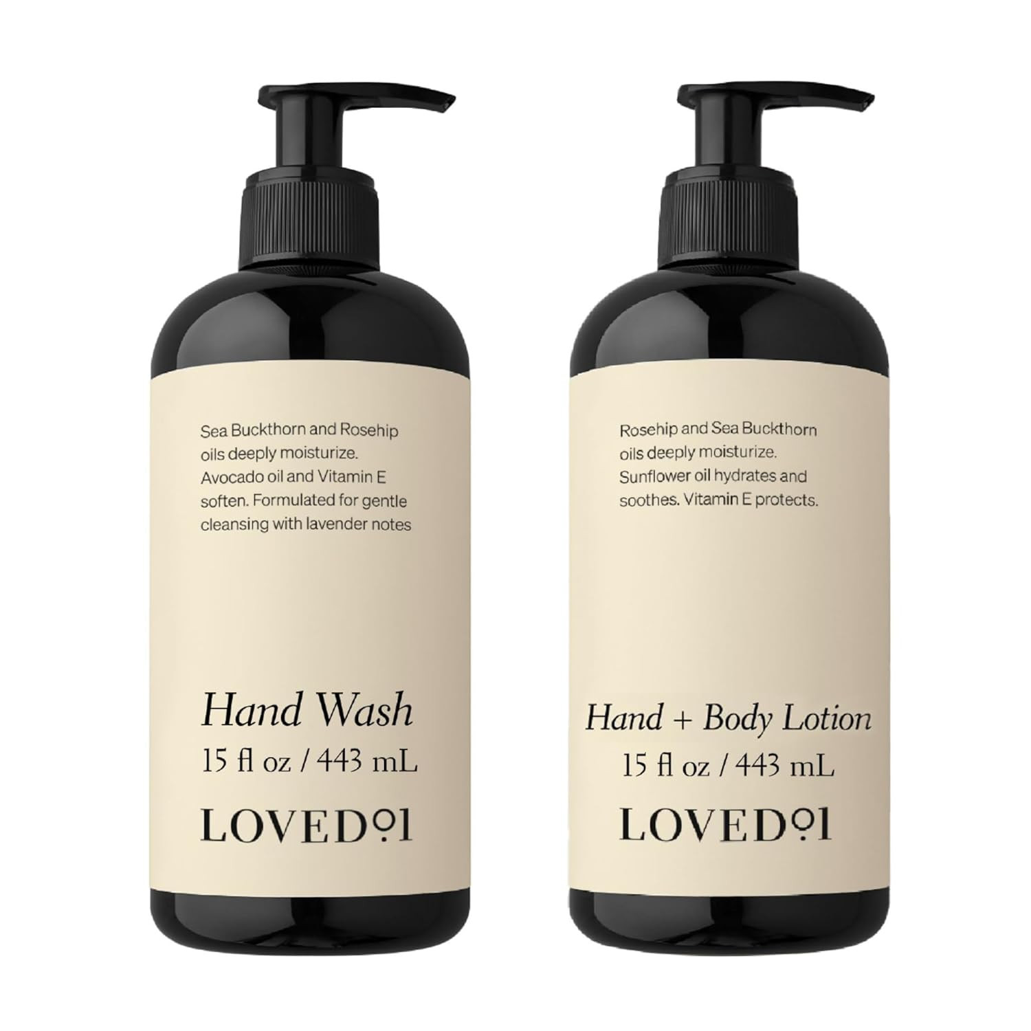 Loved01 Hand Care Duo, Oprah's Favorite Things, Cleansing & Moisturizing Bundle (15 Oz Hand Wash ... | Amazon (US)