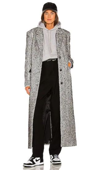 Lucas Coat in Black & White | Revolve Clothing (Global)