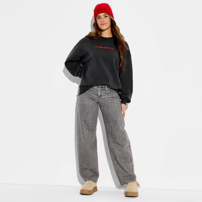 Women's Coke Can't Beat the Feeling Fleece Graphic Sweatshirt - Black | Target