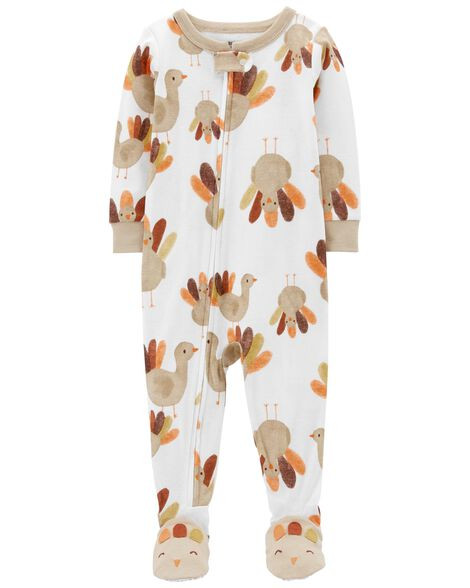 Baby 1-Piece Thanksgiving 100% Snug Fit Cotton Footie PJs | Carter's