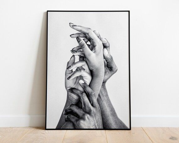 Fine Art Photography • Black And White • People Hand Hands • Romantic Couple • Human Inti... | Etsy (US)