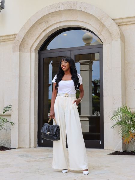Wide Leg Pants 
This pair are true to size. Wearing a size small. 

Summer Outfit, Summer Style, Spring Outfit, Spring Style, Pants, 

#SummerOutfit #SummerStyle #SpringOutfit #Pants, 

#LTKSeasonal #LTKOver40 #LTKFestival
