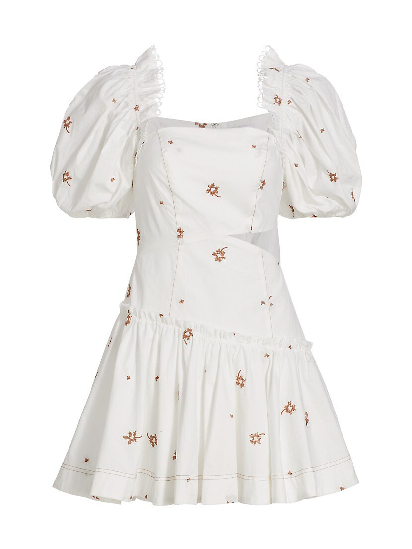 Rowan Floral Poplin Mini Dress | Saks Fifth Avenue