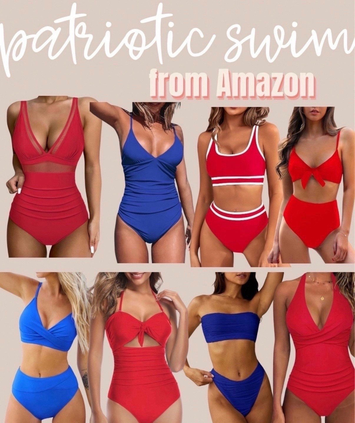 Patriotic swimwear from Amazon prime! 

Memorial Day, Fourth of July, 4th of July, swimwear, swimsuit, bikini, red swimsuit, blue swimsuit, red white and blue, beach, vacation, travel, resort, amazon swim, amazon swimwear, amazon bathing suit, summer

#LTKTravel #LTKSwim #LTKSeasonal