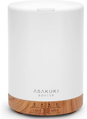 ASAKUKI 300ML Essential Oil Diffuser, Quiet 5-in-1 Premium Humidifier, Home Fragrance Aroma Diffu... | Amazon (US)