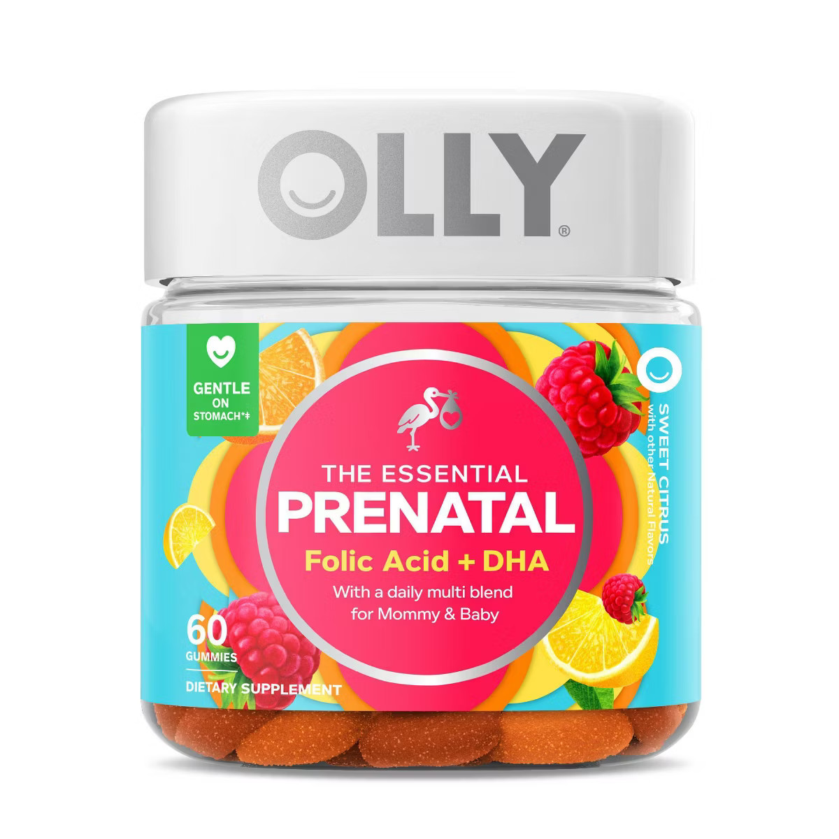 OLLY Essential Prenatal Multivitamin Gummies - Sweet Citrus | Target