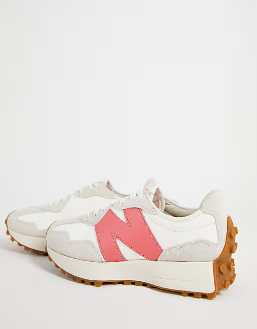 New Balance 327 trainers in off white and pink | ASOS | ASOS (Global)