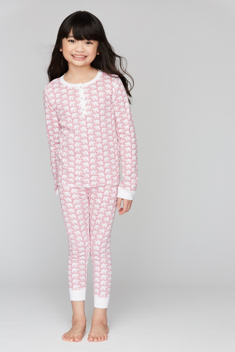 KIDS PINK HATHI PAJAMAS | Roller Rabbit