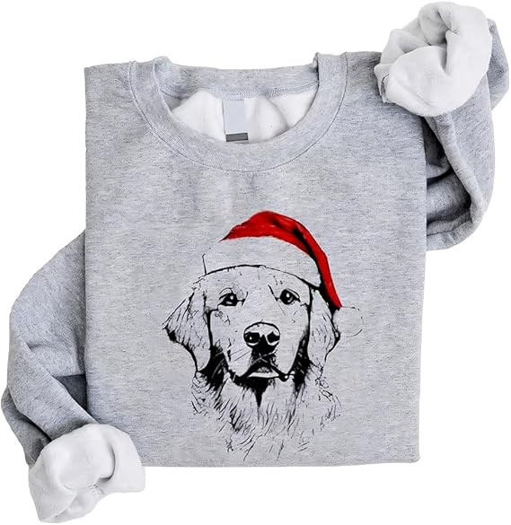 Santa Paws Christmas Dog Sweatshirt, Cozy Unisex Holiday Pullover Funny for Dog Lovers | Amazon (US)