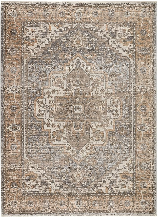 Jaipur Living Venn Medallion Tan/ Gray Area Rug (5'3"X7'6") | Amazon (US)
