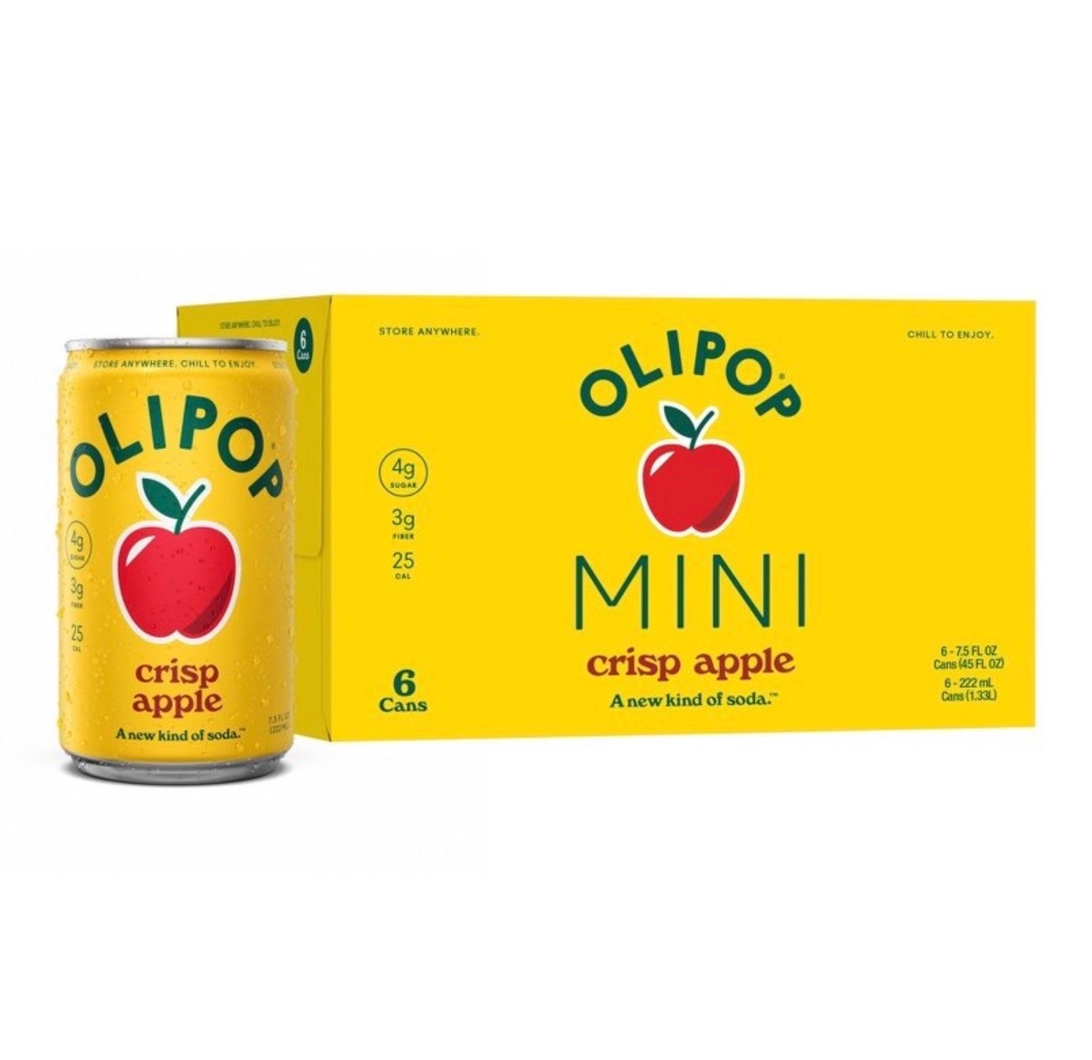 OLIPOP MINIs 3g Fiber Prebiotic Soda, Crisp Apple - 6pk/7.5 fl oz Cans

Target grocery
Amazon grocery snacks

#LTKfoodie