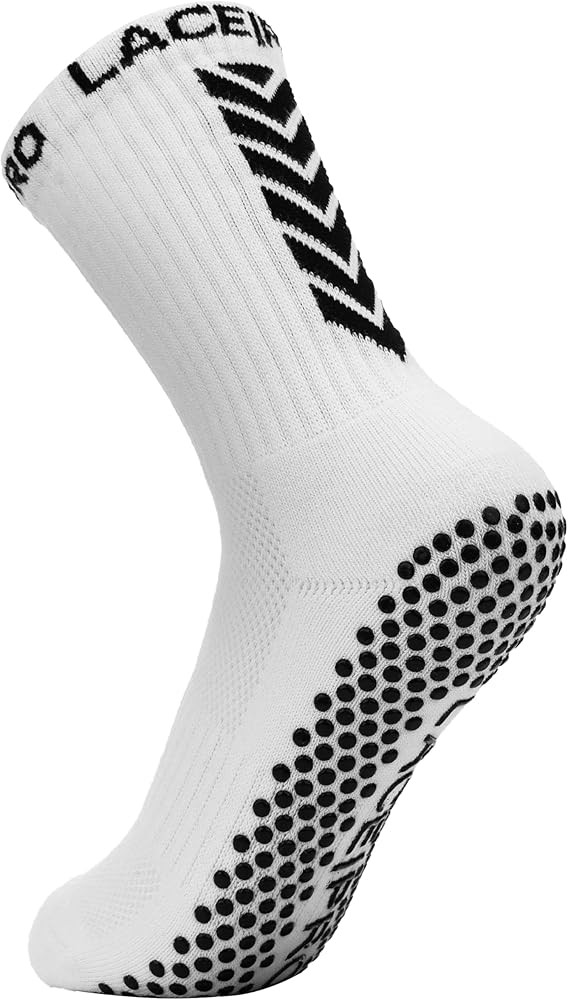 LACE|PRO Premium Sports Grip Socks Non Slip Grip Socks Non Skid Training Athletic Socks Grip Sock... | Amazon (UK)