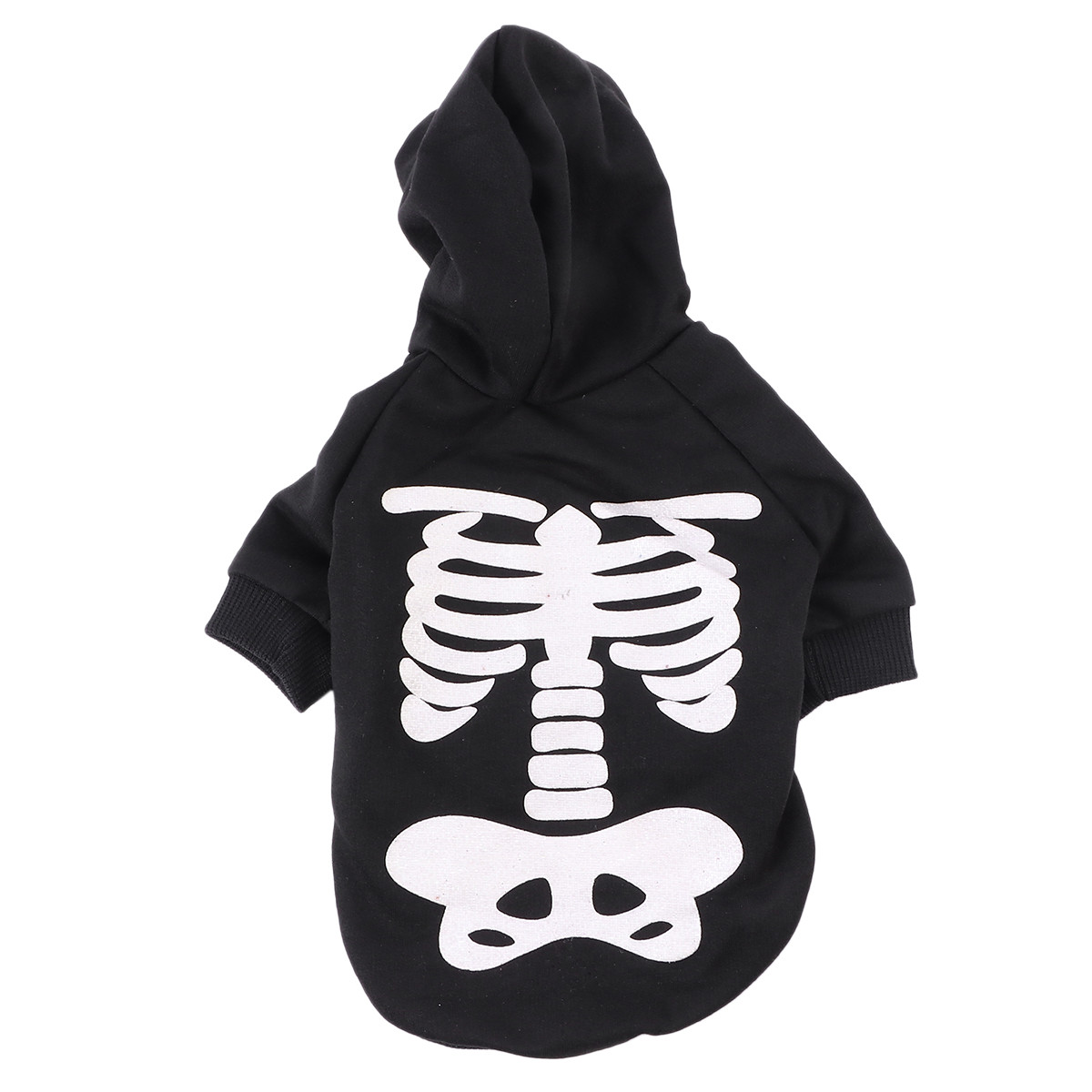 OUNONA Halloween Skeleton Dog Costumes Clothes Pet Jumpsuit for Small Medium Dogs | Walmart (US)