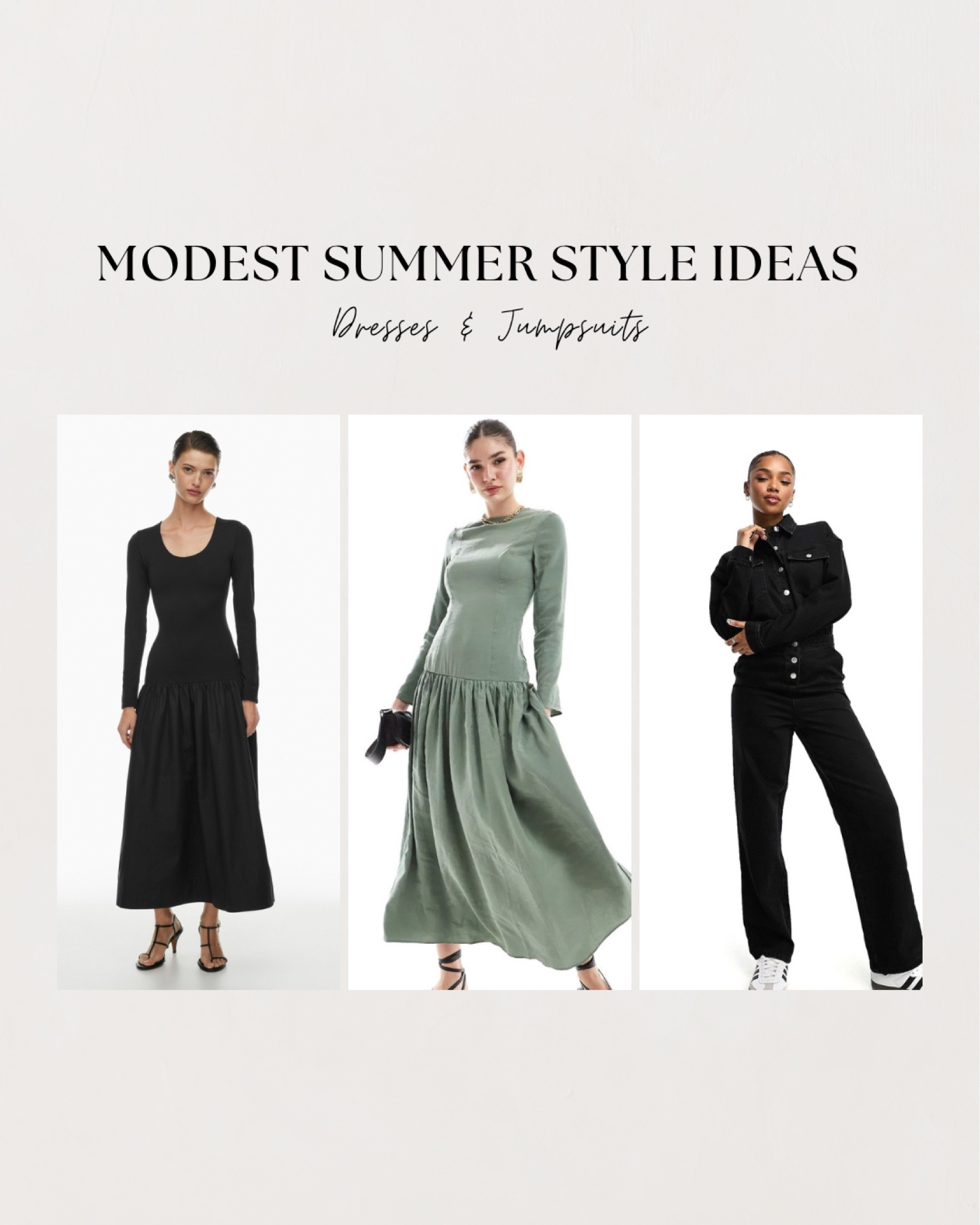 Hey, my beautiful Modest queens! I know how challenging it can be to find stylish yet modest looks for the summer, so I've rounded up some looks just for you. Let’s eat these sunny days . Summer dress 🤍

#LTKStyleTip #LTKSeasonal #LTKTravel