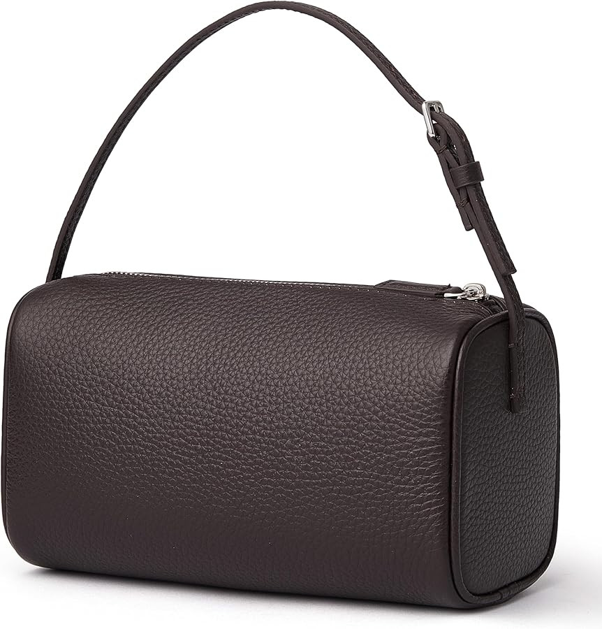 DAILANDO Small Leather Top Handle Hobo Purse for Women, Designer Mini Barrel Boston Crossbody Sho... | Amazon (US)