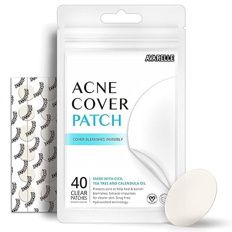 Avarelle Pimple Patches (40 Count) Hydrocolloid Acne Cover Patches | Zit Patches for Blemishes, Z... | Amazon (US)
