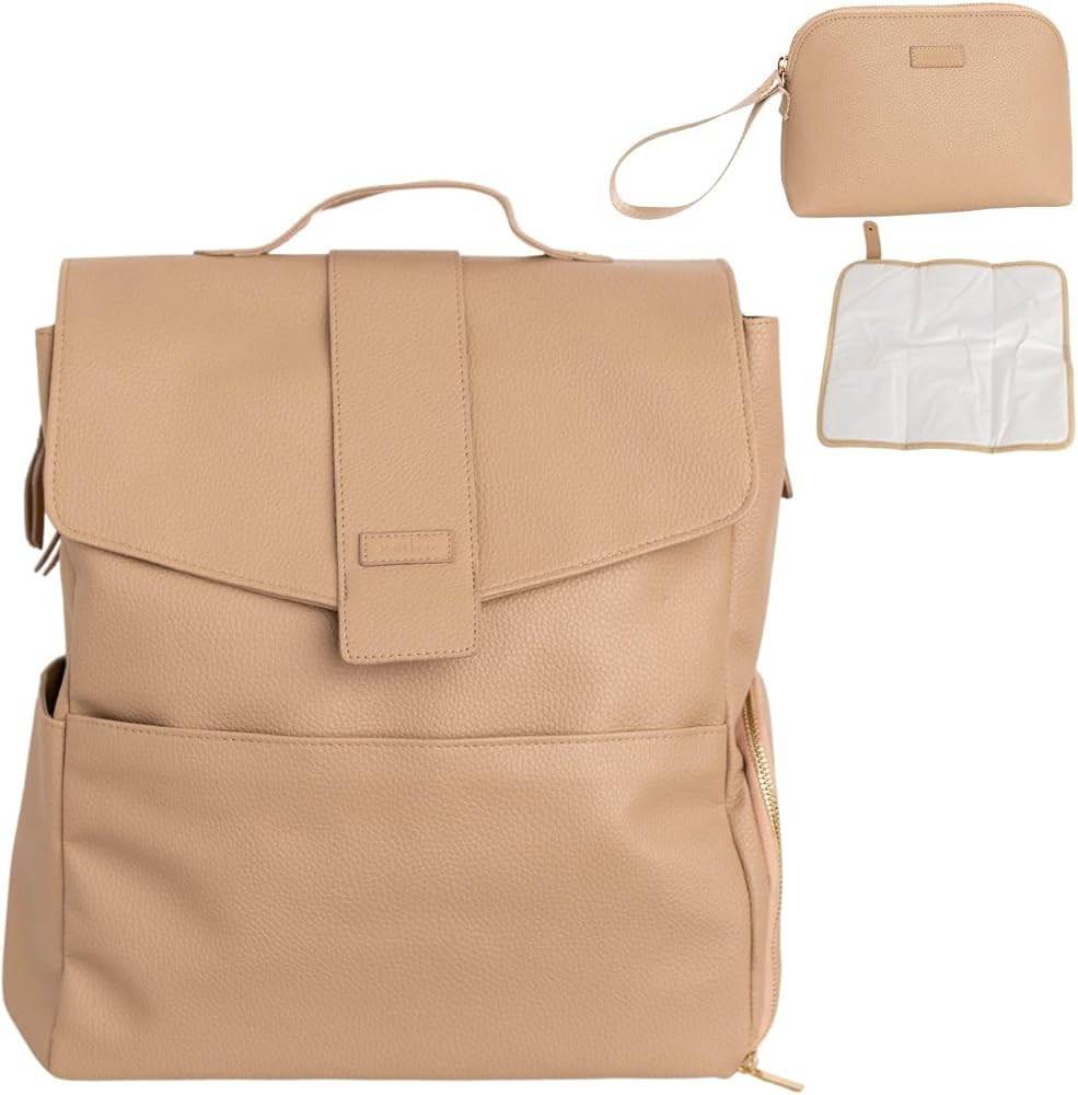 Vegan Leather breast pump bag with cooler | breast milk cooler travel bag | pumping bag | wearabl... | Amazon (US)
