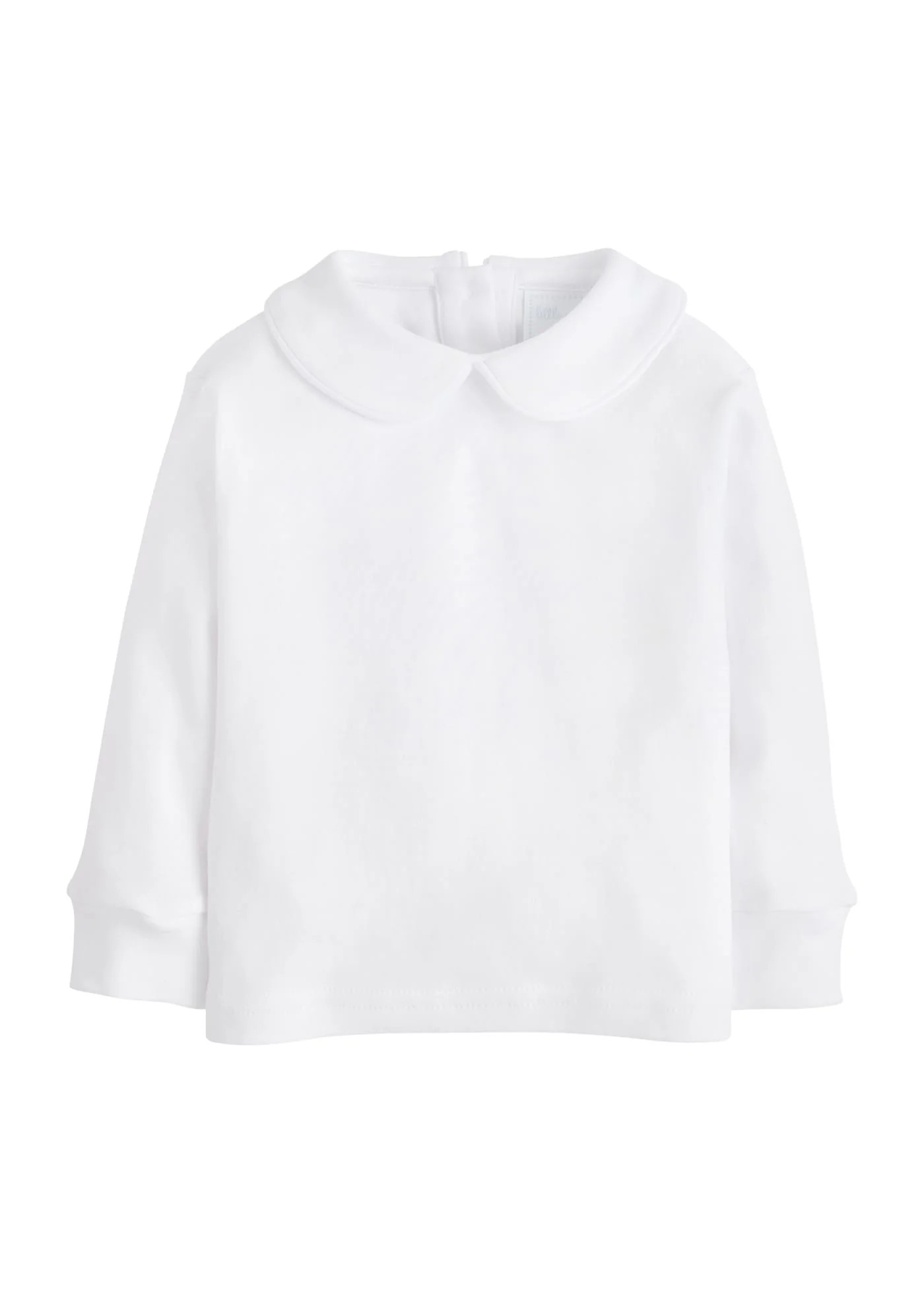 Boy & Girl White Piping Peter Pan Collared Shirt | Little English | Little English