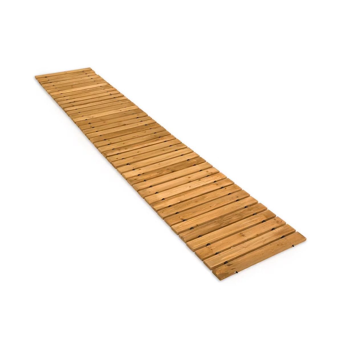 Plow & Hearth - Roll-Out Curved Hardwood Garden and Yard Pathway, 6'L x 18"W | Target