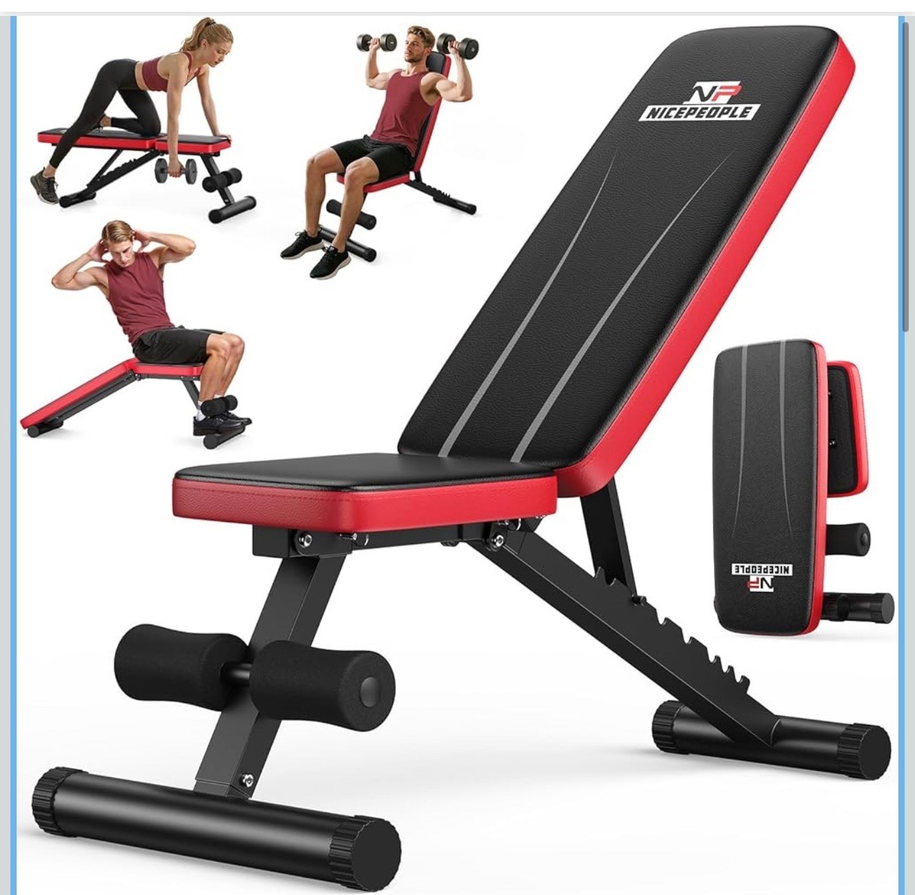 You can build good strength with some dumbbells and a bench at home! Good deal on this one for Amazon prime week! #weightbench #homegym #fitness