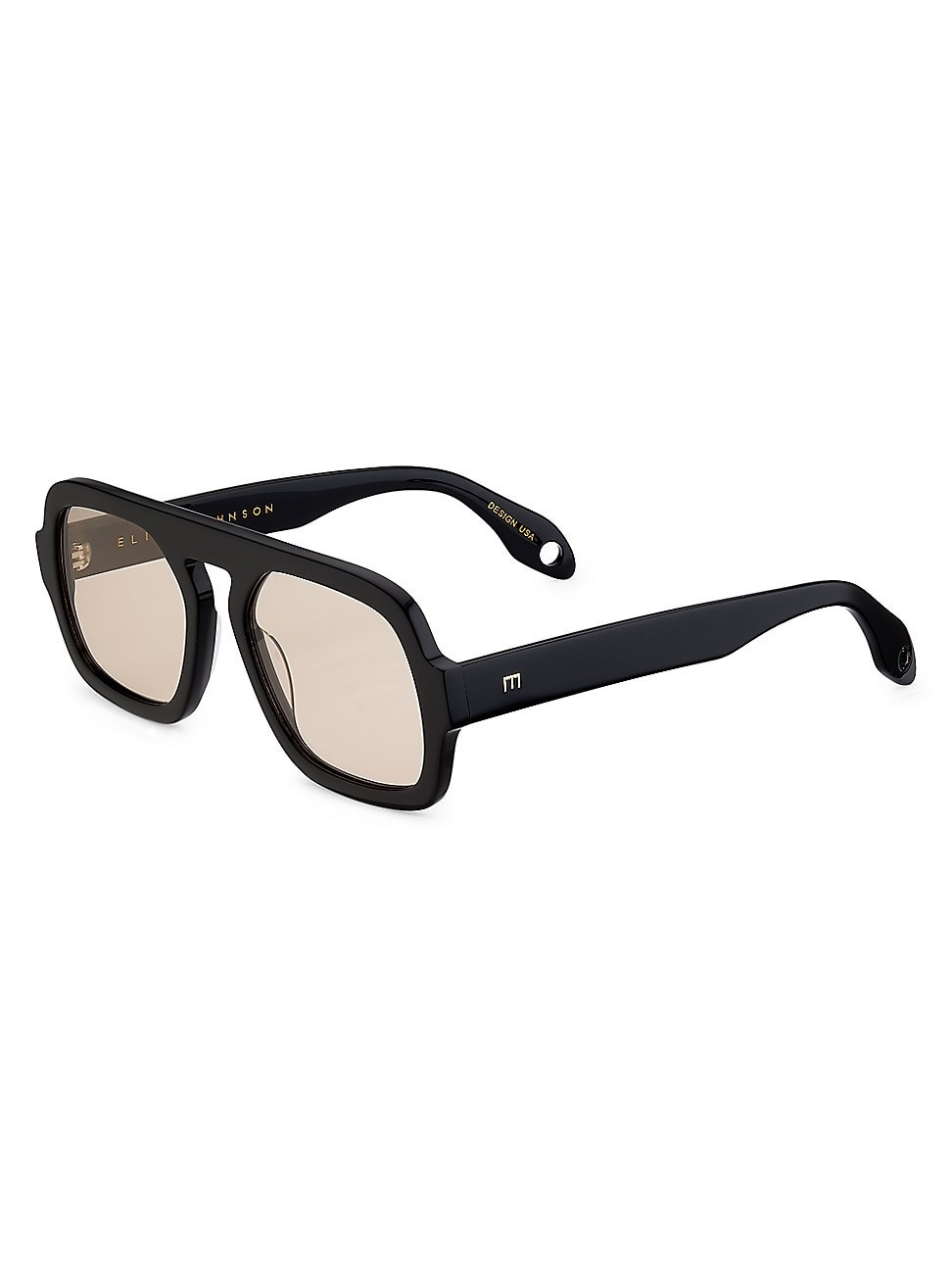 Women's Jane 54MM Sunglasses - Gloss Black Light Brown | Saks Fifth Avenue
