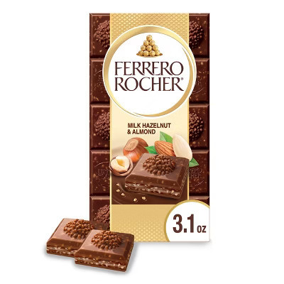 Ferrero Rocher Milk Chocolate Hazelnut & Almond Candy Bar - 3.1oz | Target