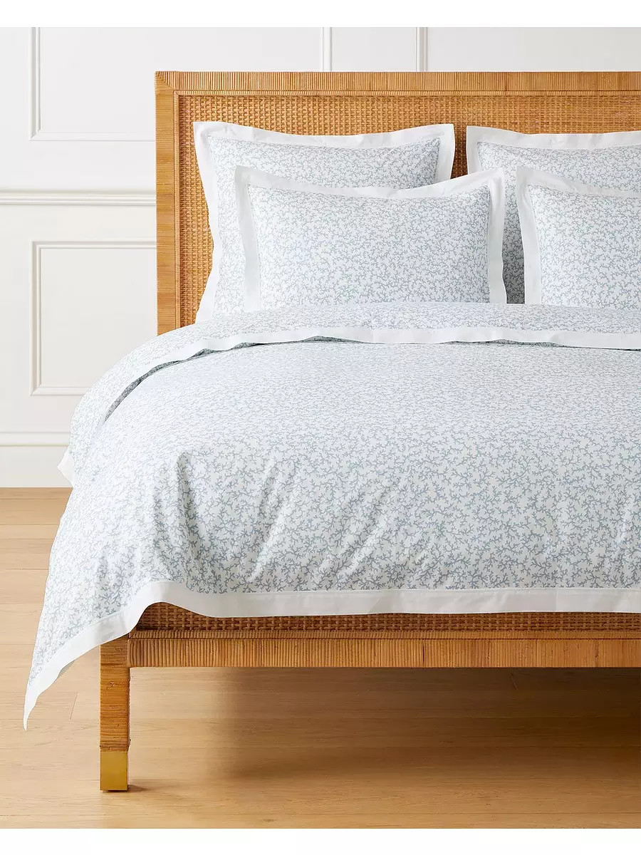 Kimbe Percale Duvet Cover | Serena and Lily