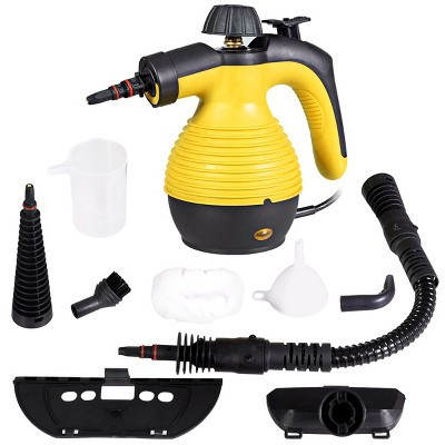 Costway Multifunction Portable Steamer Household Steam Cleaner 1050W with Attachments Yellow | Target