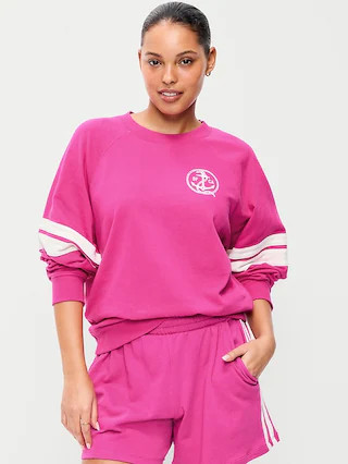 Crew-Neck Raglan Graphic Sweatshirt | Old Navy (US)