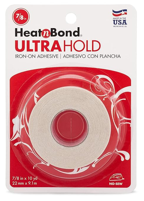 HeatnBond UltraHold Iron-On Adhesive, 7/8 Inch x 10 Yards | Amazon (US)