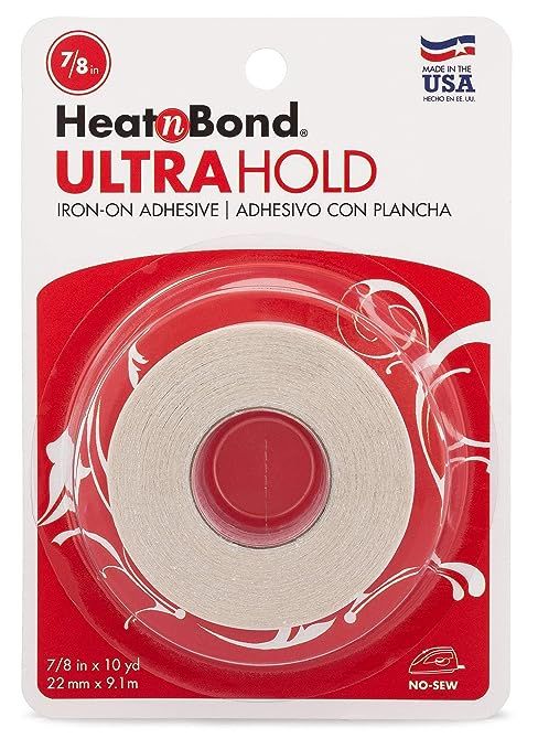 HeatnBond UltraHold Iron-On Adhesive, 7/8 Inch x 10 Yards | Amazon (US)