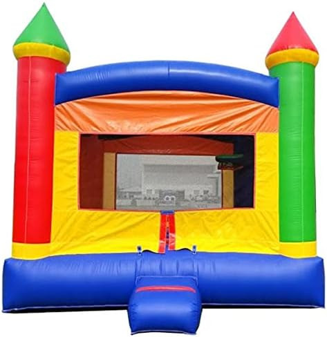 Rainbow Castle Inflatable Bounce House - 13' x 12' Foot Bouncy Area - Crossover Backyard Bouncer (Wi | Amazon (US)