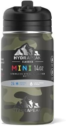 Hydrapeak Mini 14oz Kids Water Bottle with Straw Lid, Insulated Water Bottle Kids, Kids Water Bot... | Amazon (US)