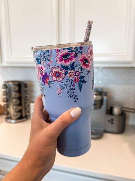 Reusable cup. Metal tumbler. Coffee tumbler. Reusable straw. Colorful reusable straw  

#LTKfindsunder50