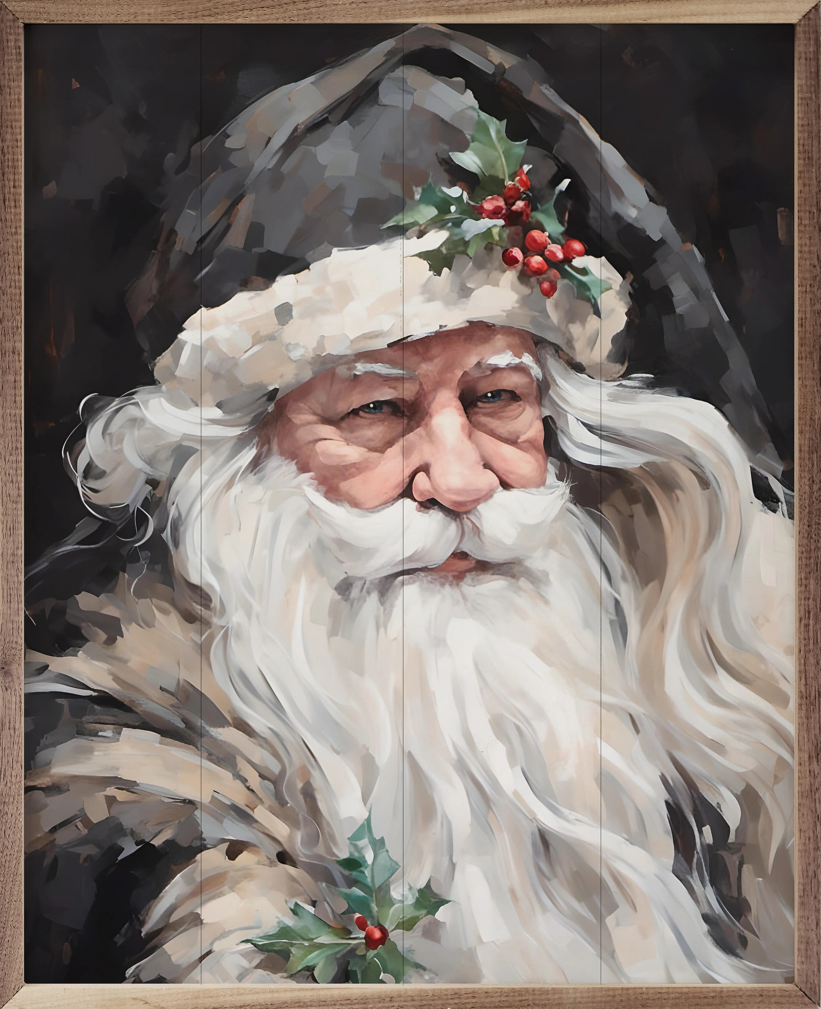 " Wise Grayscale Santa " | Wayfair North America