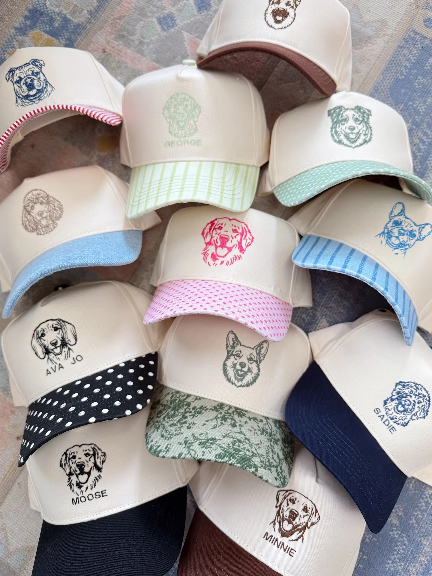 Custom Embroidered Dog Trucker Hat | KenzKustomz